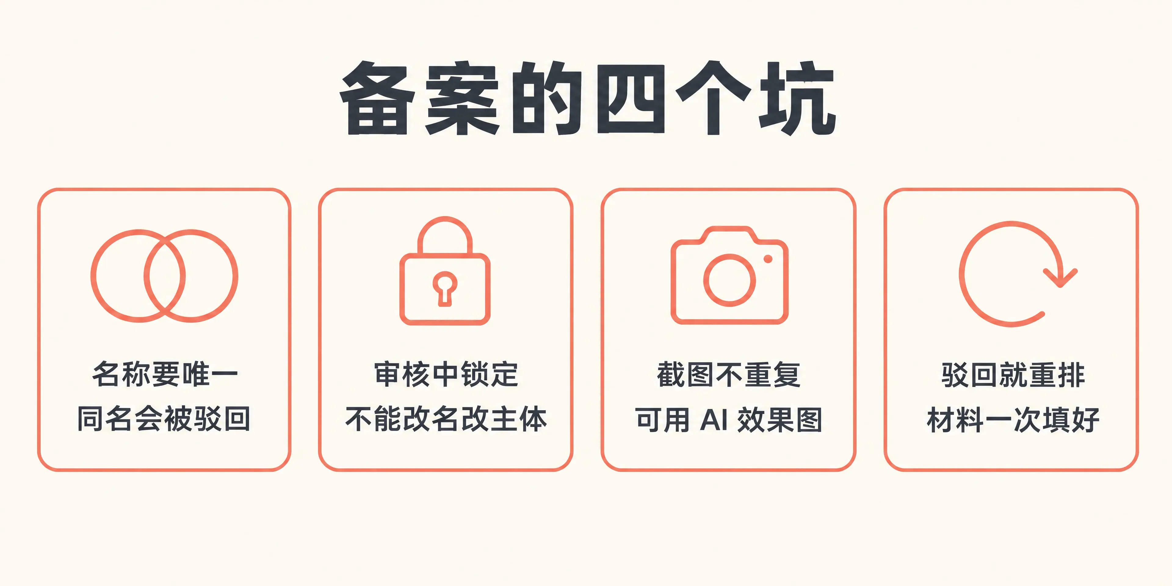 备案的四个坑