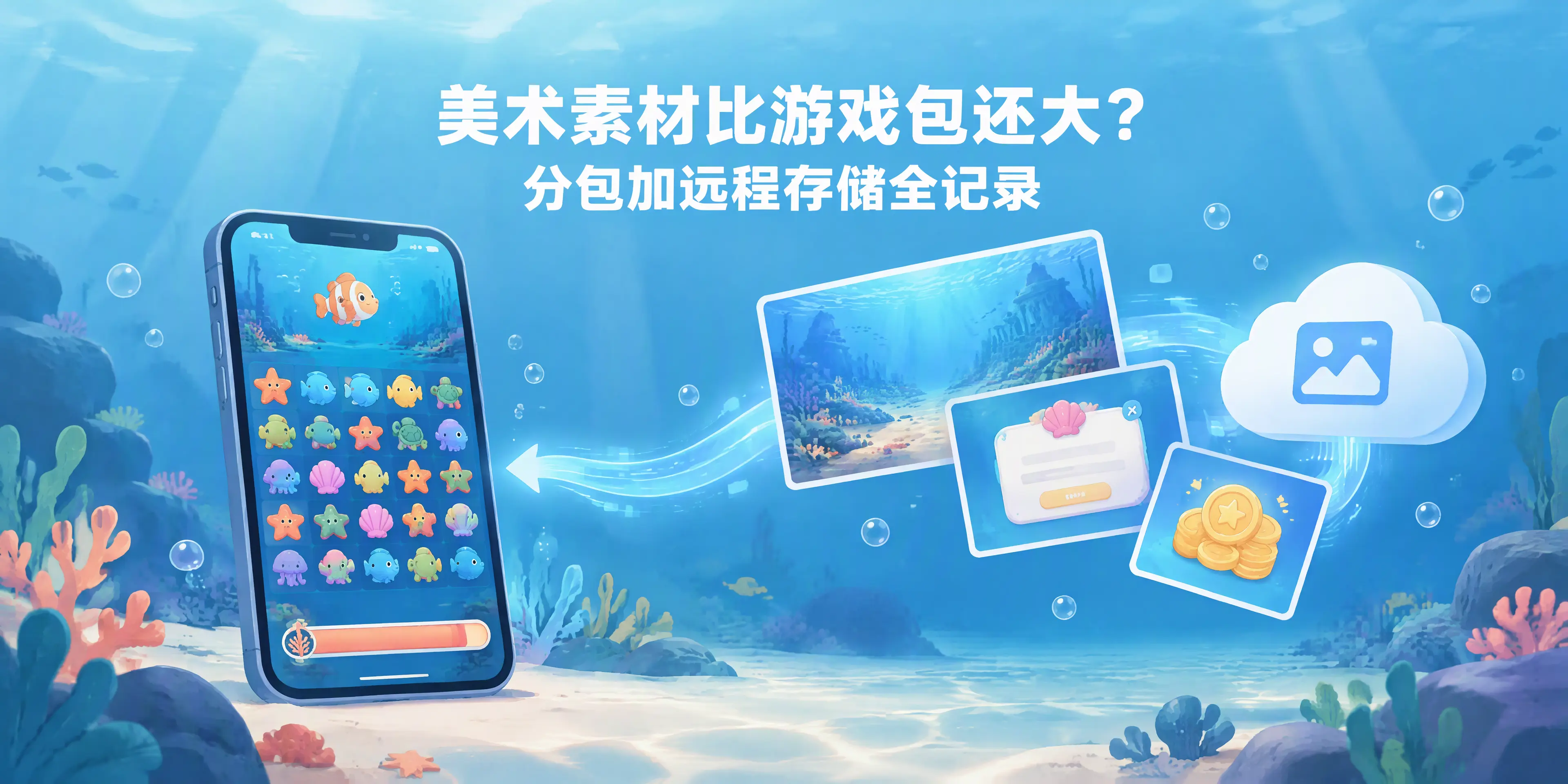 美术素材比游戏包还大?分包加远程存储全记录